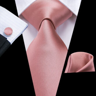 Rose Satin Elegance Solid Tie