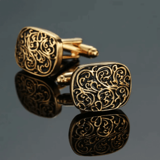 Imperial Ornate Golden Cufflink