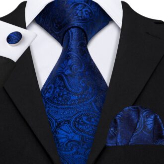Azure Maharajah Paisley Tie