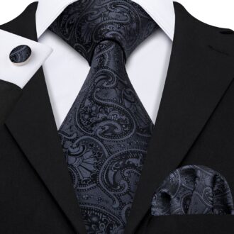 Ebony Empyrean Paisley XL Tie