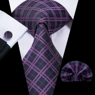 Violet Virtuoso Plaid Tie