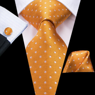 Saffron Speckle Sophisticate Dotted Tie