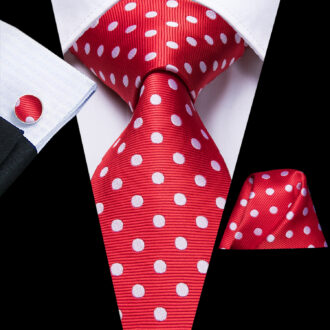 Ruby Rendezvous Dotted Tie