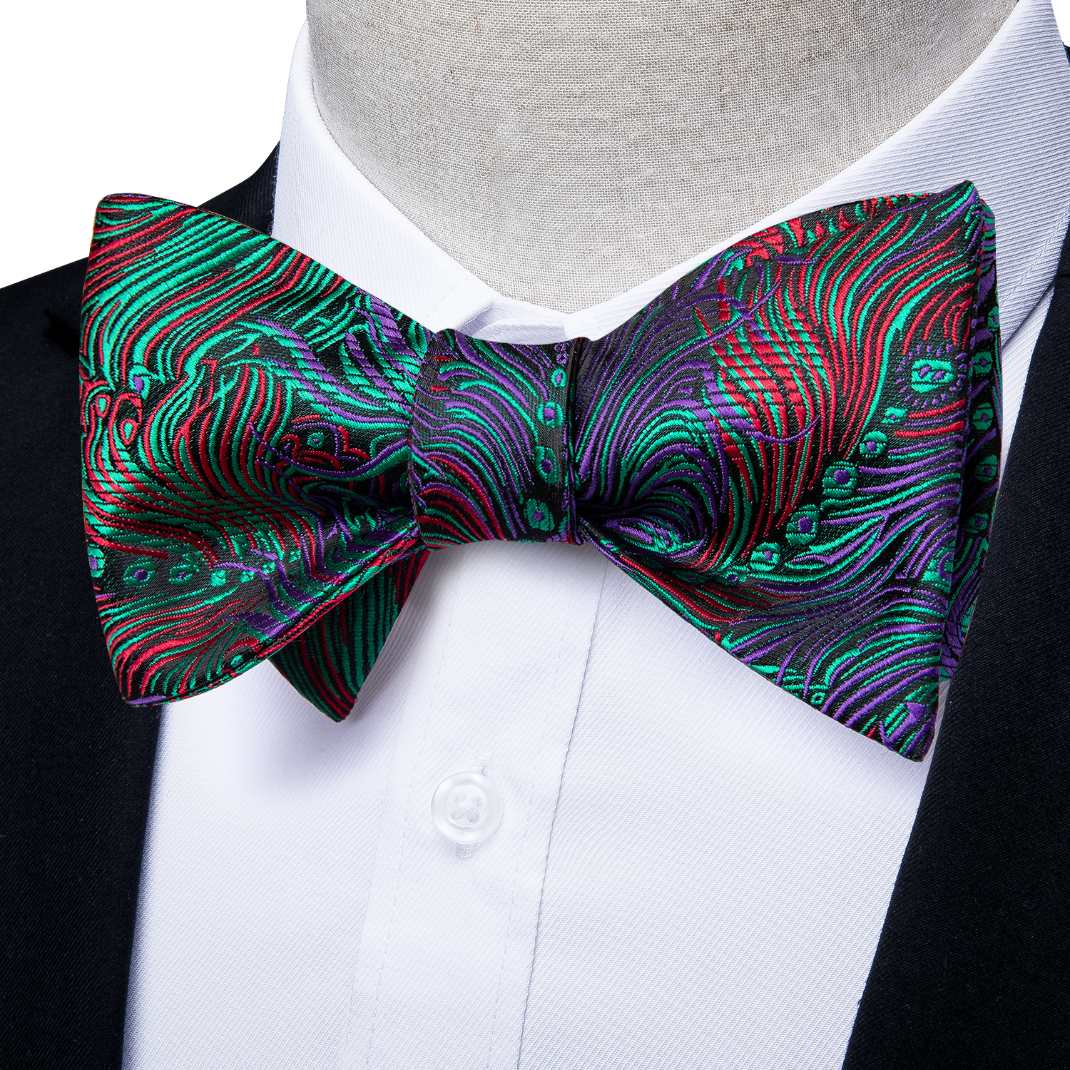 Peacock Symphony Bow Tie