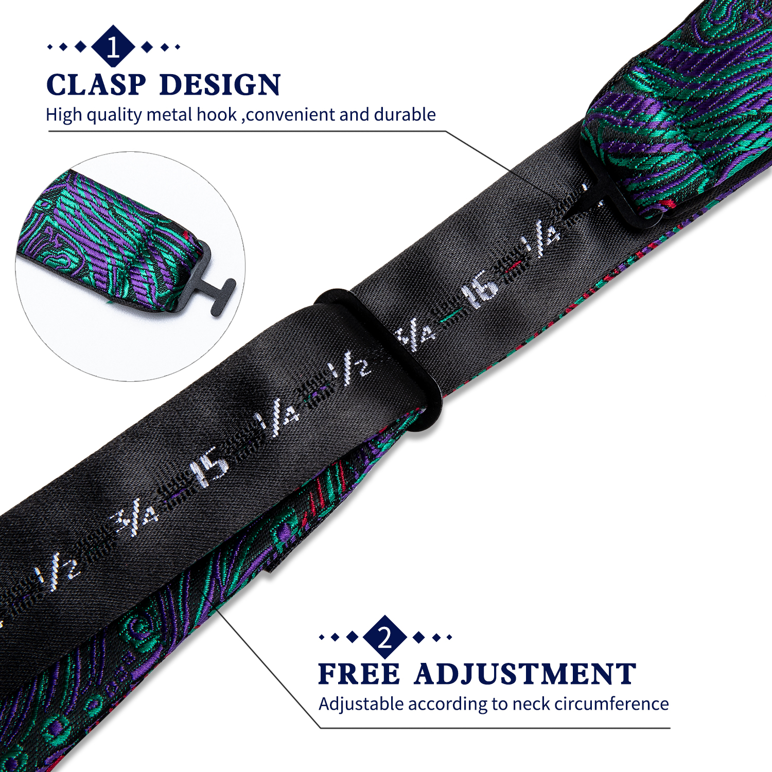 Peacock Symphony Bow Tie - Image 6