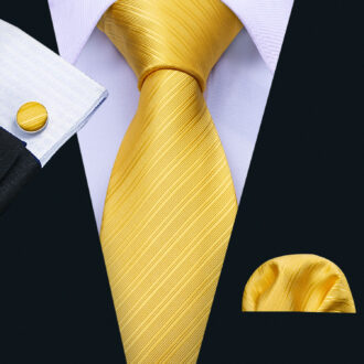 Canary Gleam Elegance Monochromatic Tie