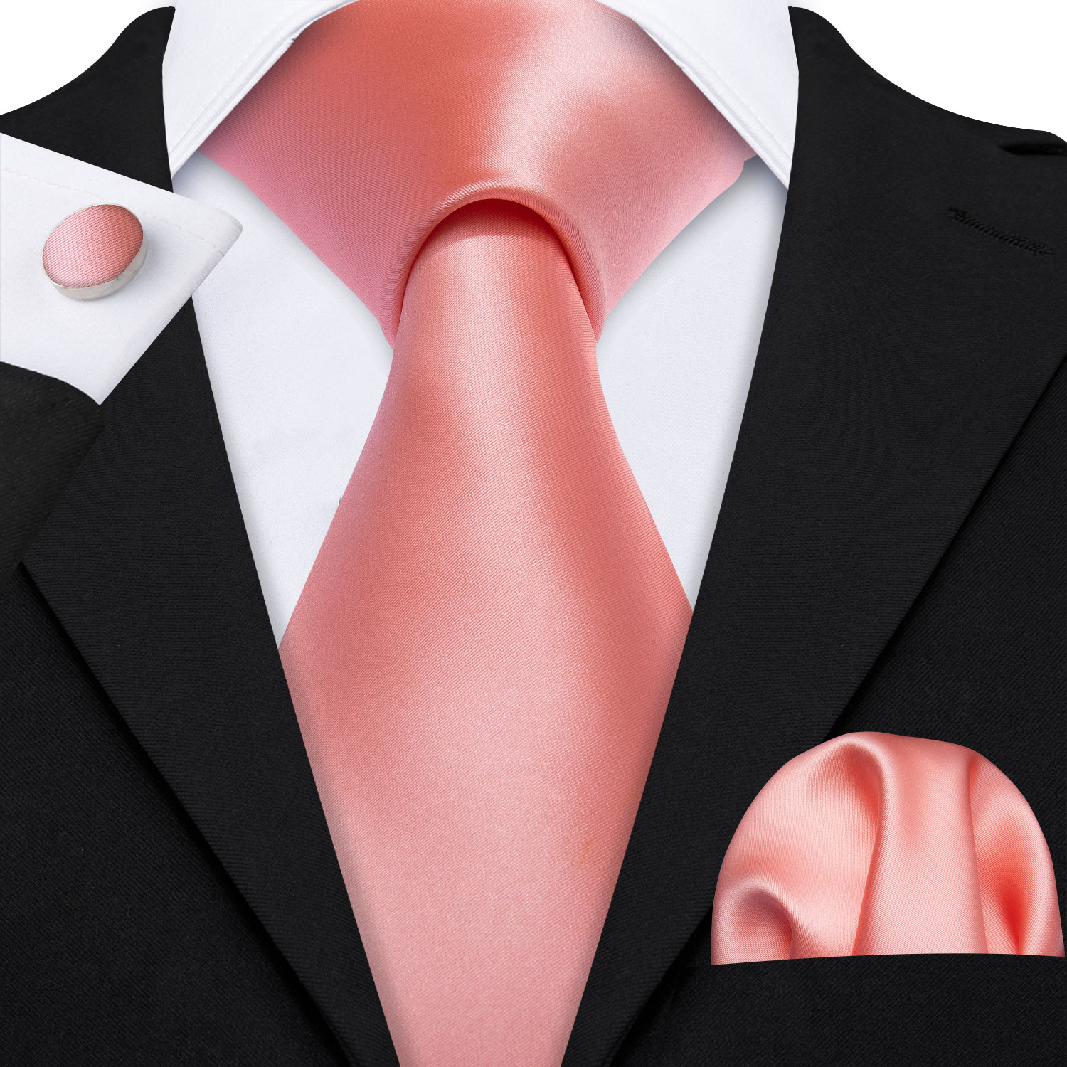 Blush Whisper Elegance Solid Tie