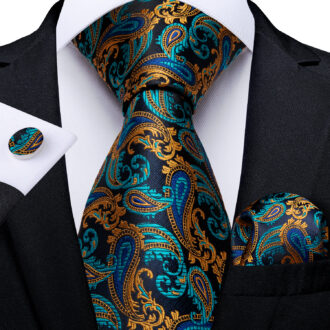 Golden Lagoon Paisley Tie