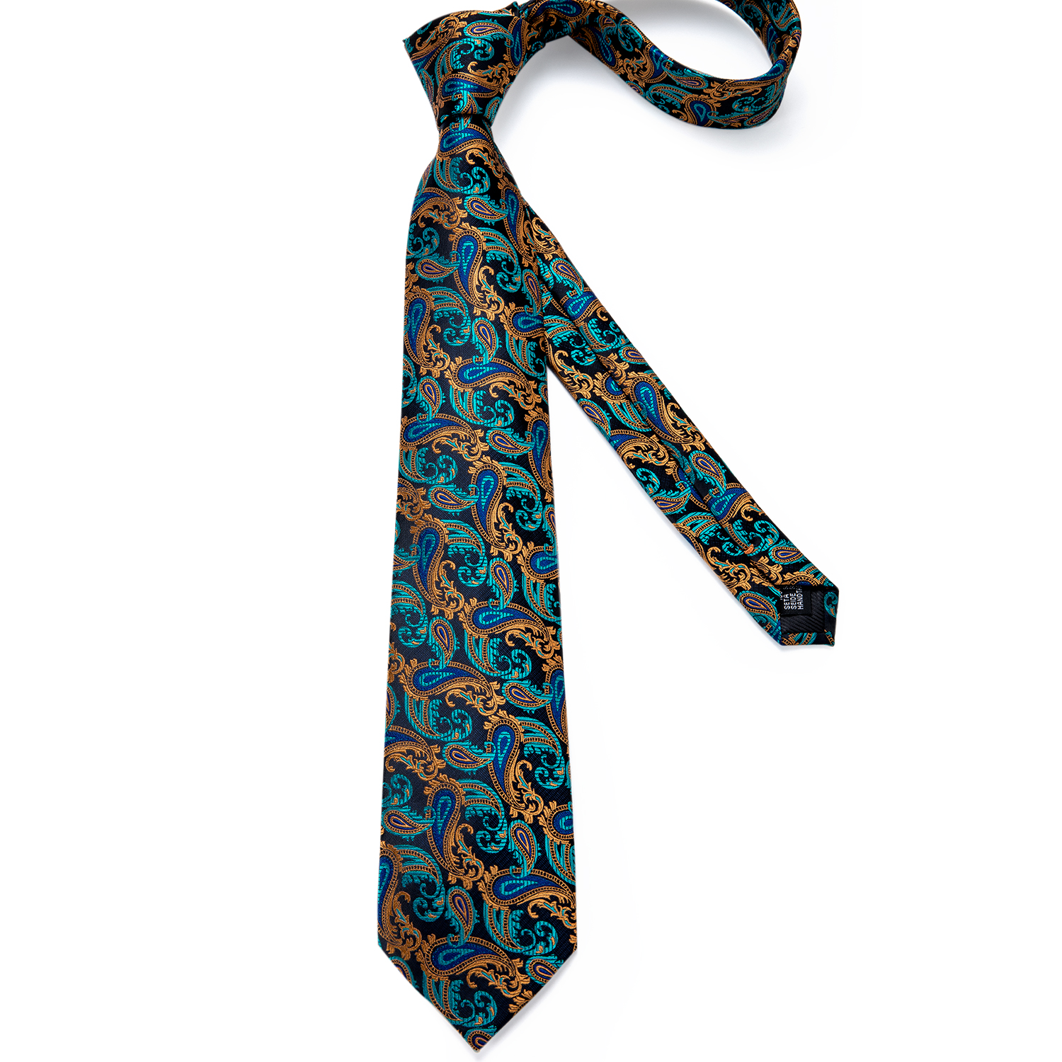 Golden Lagoon Paisley Tie - Image 3
