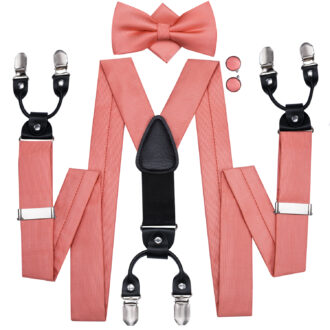Coral Dream Ribbeded Suspenders