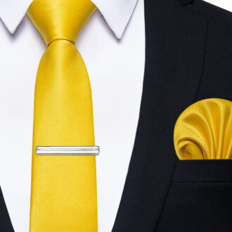 Marigold Majesty Solid Skinny Tie