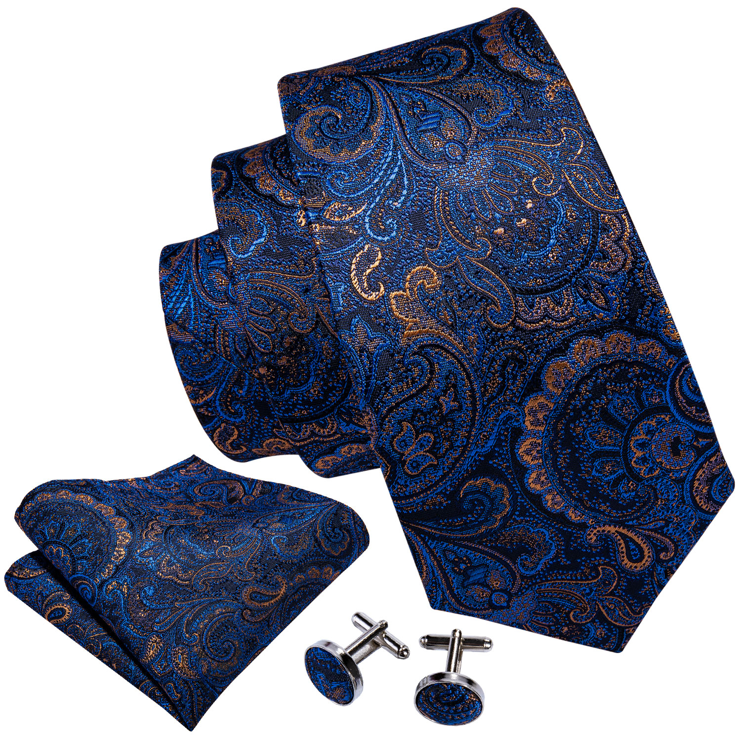 Celestial Indigo Voyage Paisley Tie - Image 5