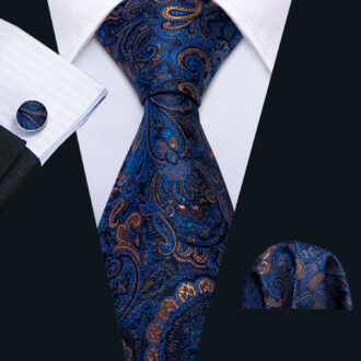 Celestial Indigo Voyage Paisley Tie