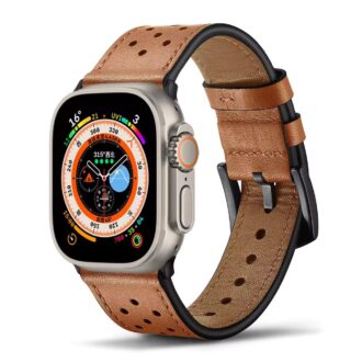 Breathable PU-Leather Apple Watch Band