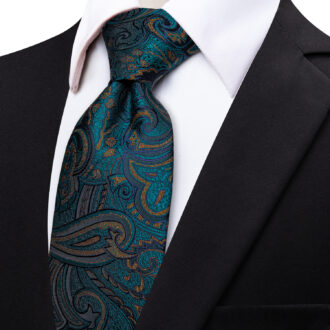 Emerald Whirl Paisley Tie