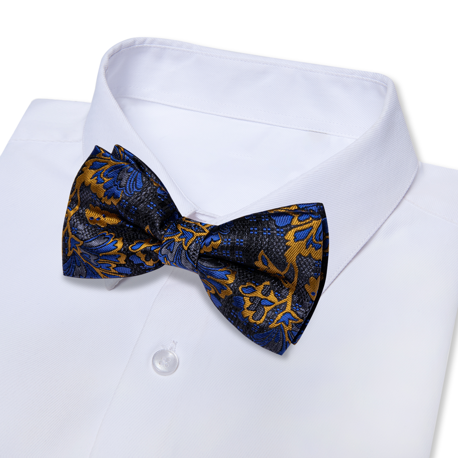 Royal Midnight Floral Bow Tie - Image 4