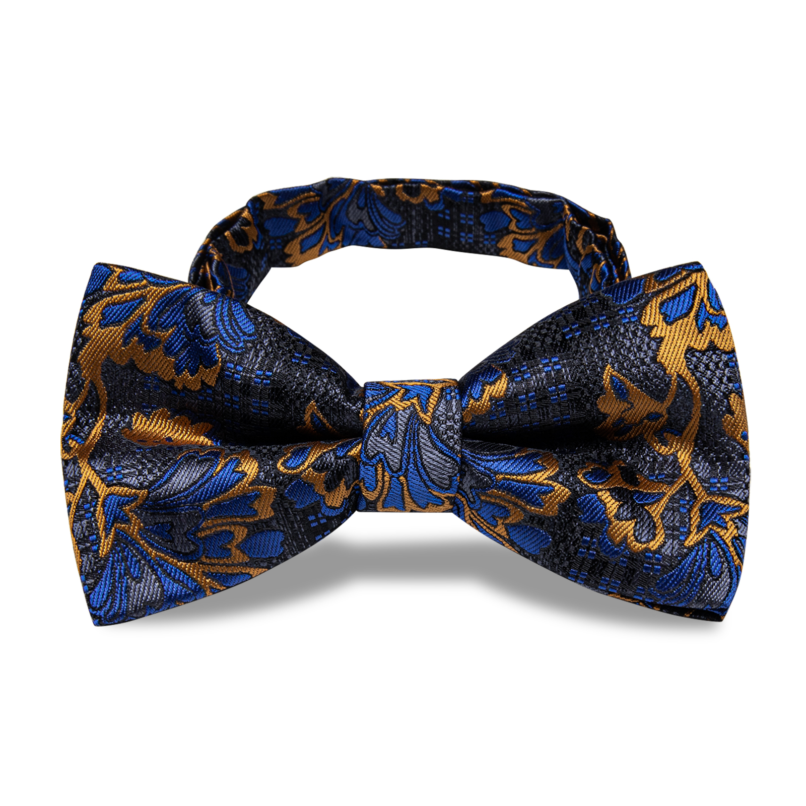 Royal Midnight Floral Bow Tie