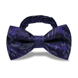 Lavender Labyrinth Floral Bow Tie
