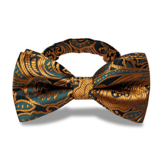 Oceanic Ornament Paisley Bow Tie