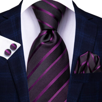 Royal Plum Striped Tie