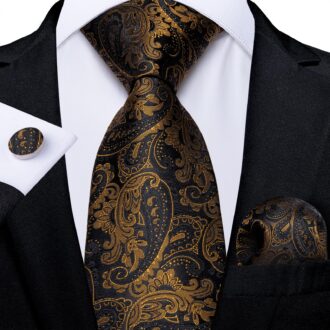 Golden Dynasty Paisley Tie