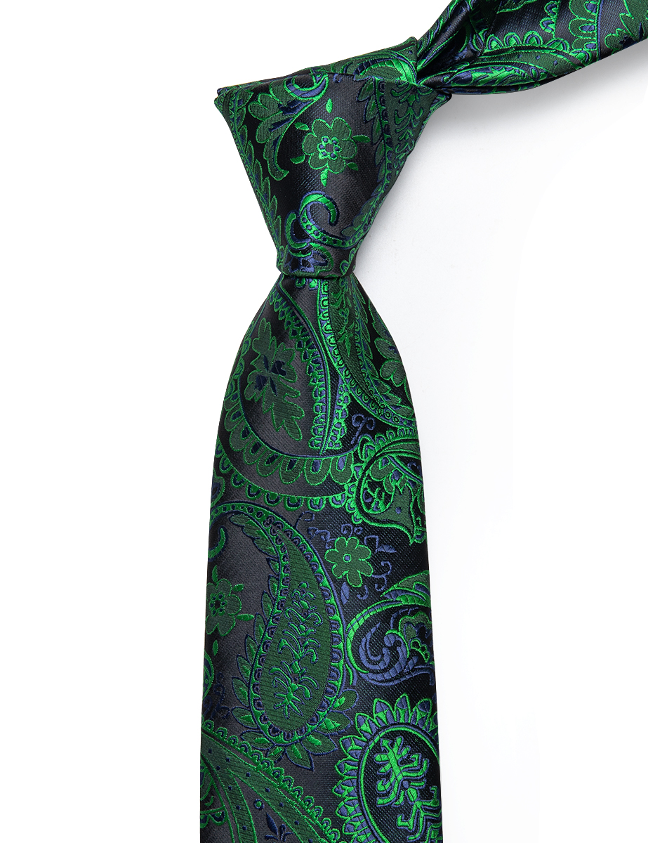 Forest Night Paisley Tie - Image 5