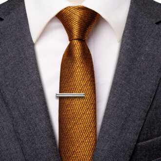 Ember Elegance Houndstooth Skinny Tie