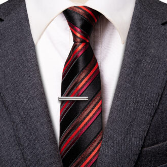 Fireline Elegance Gestreifte Skinny Krawatte