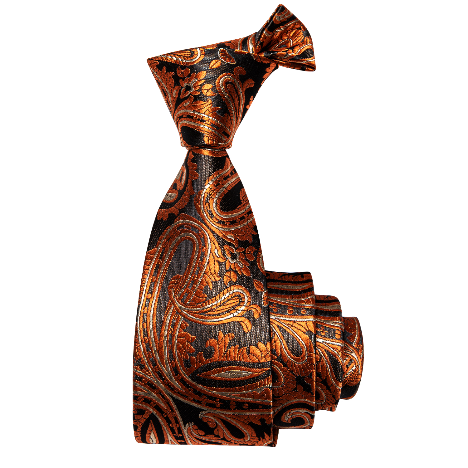 Golden Horizon Paisley Skinny Tie - Image 10