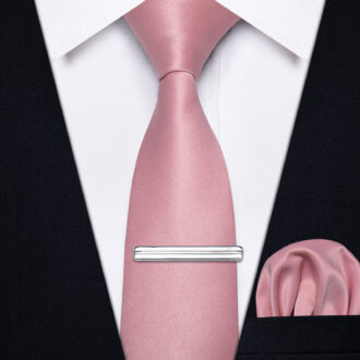 Rose Satin Elegance Solid Skinny Tie