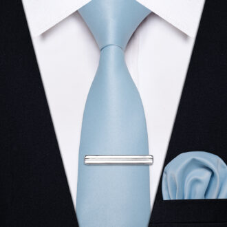Sky Blue Serenity Solid Skinny Tie