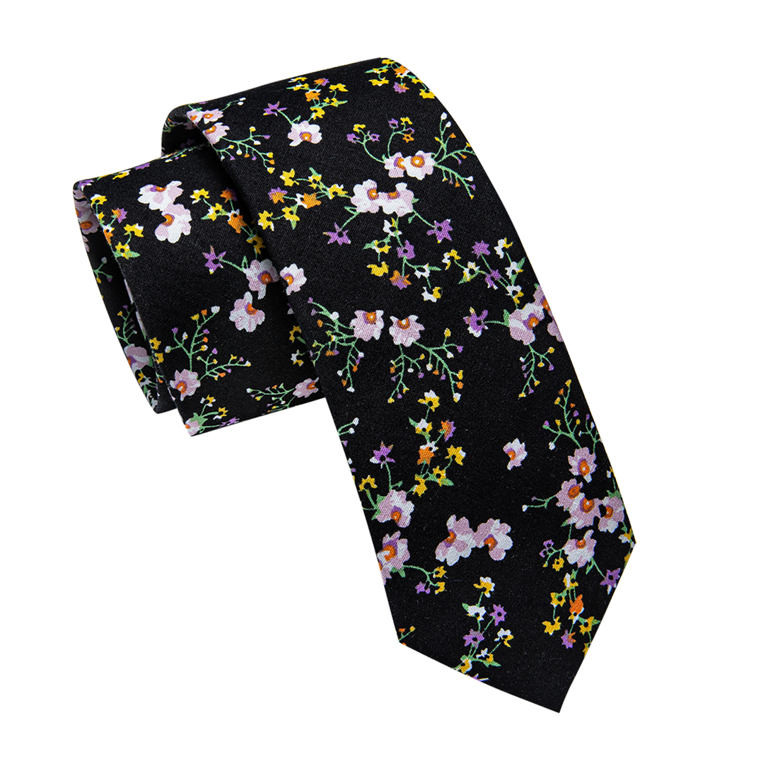Nocturnal Garden Floral Skinny Tie - Image 2