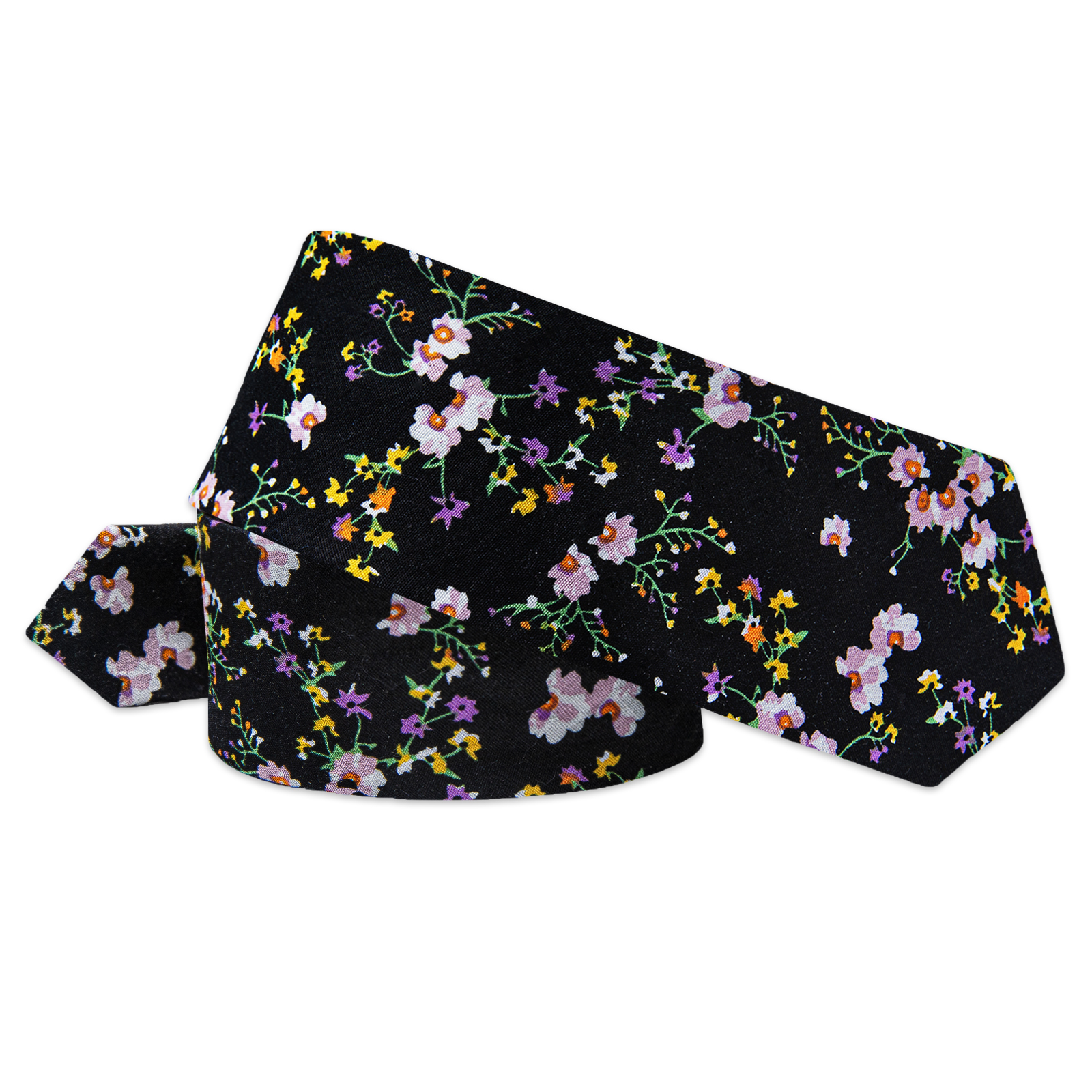 Nocturnal Garden Floral Skinny Tie - Image 7