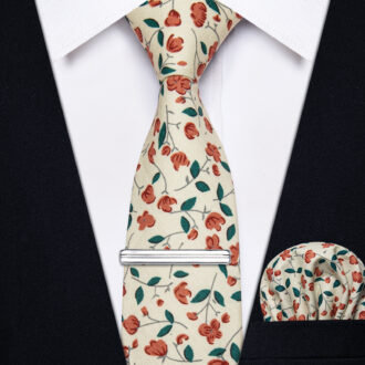 Vintage Bloom Floral Skinny Tie