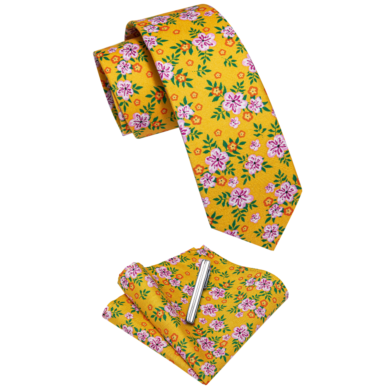Corbata delgada floral Summer Bloom - Imagen 8