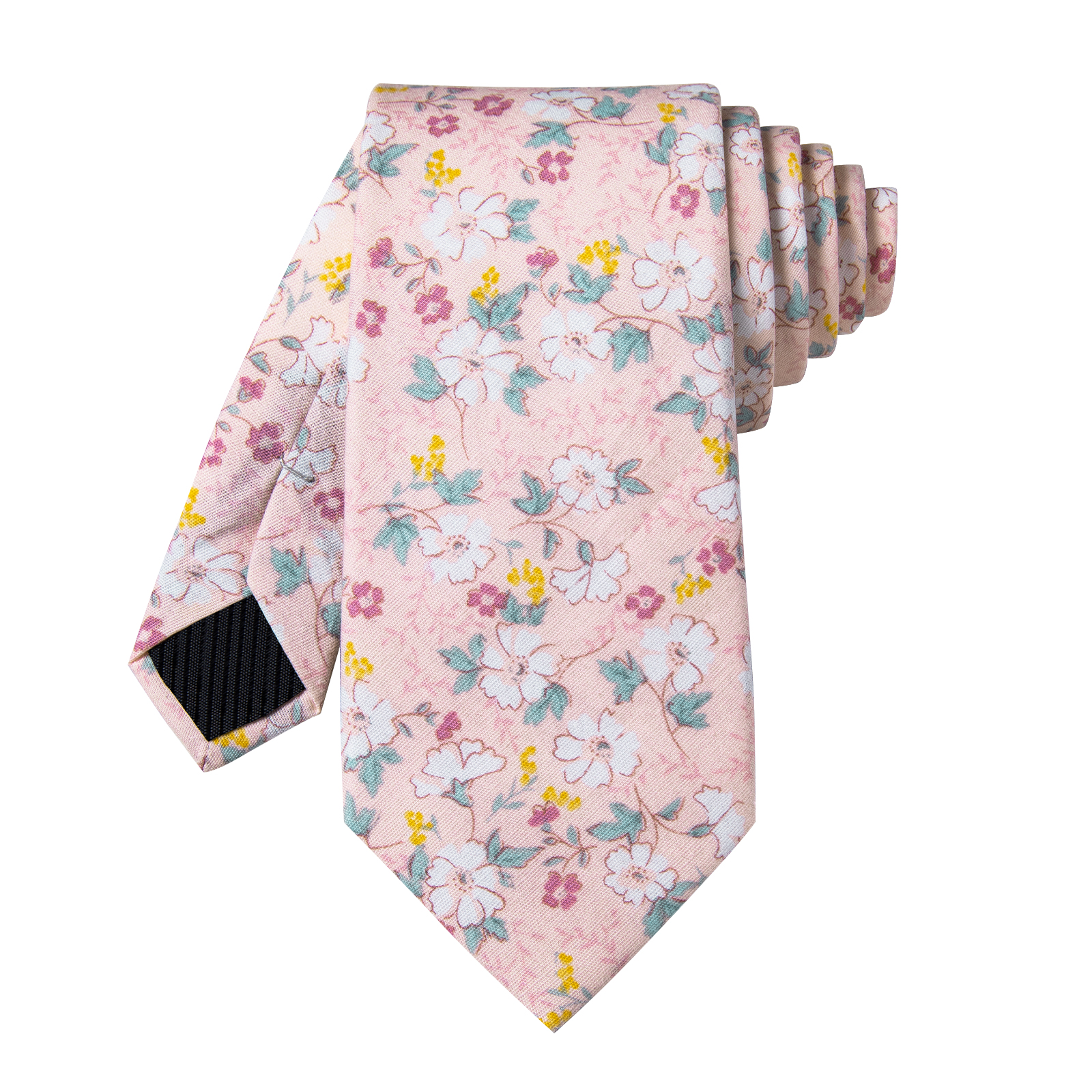 Pastel Bloom Delight Floral Skinny Tie - Image 3