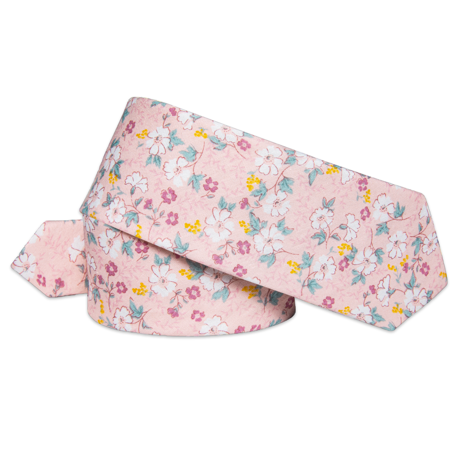 Pastel Bloom Delight Floral Skinny Tie - Image 5