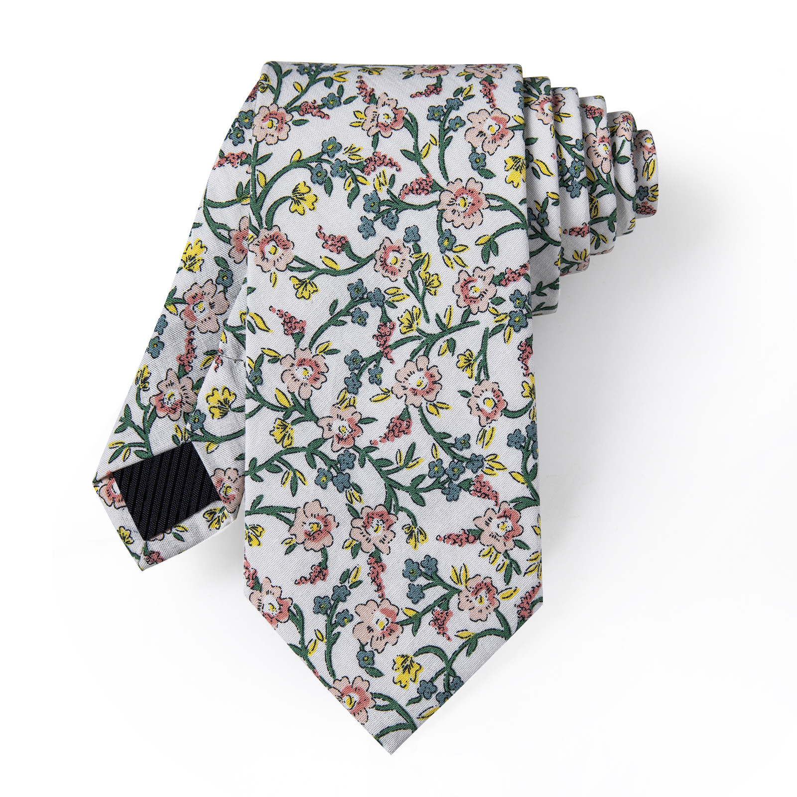 Corbata Delgada Floral Garden Whisper - Imagen 3