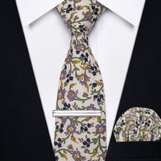 Floral Symphony Skinny Tie
