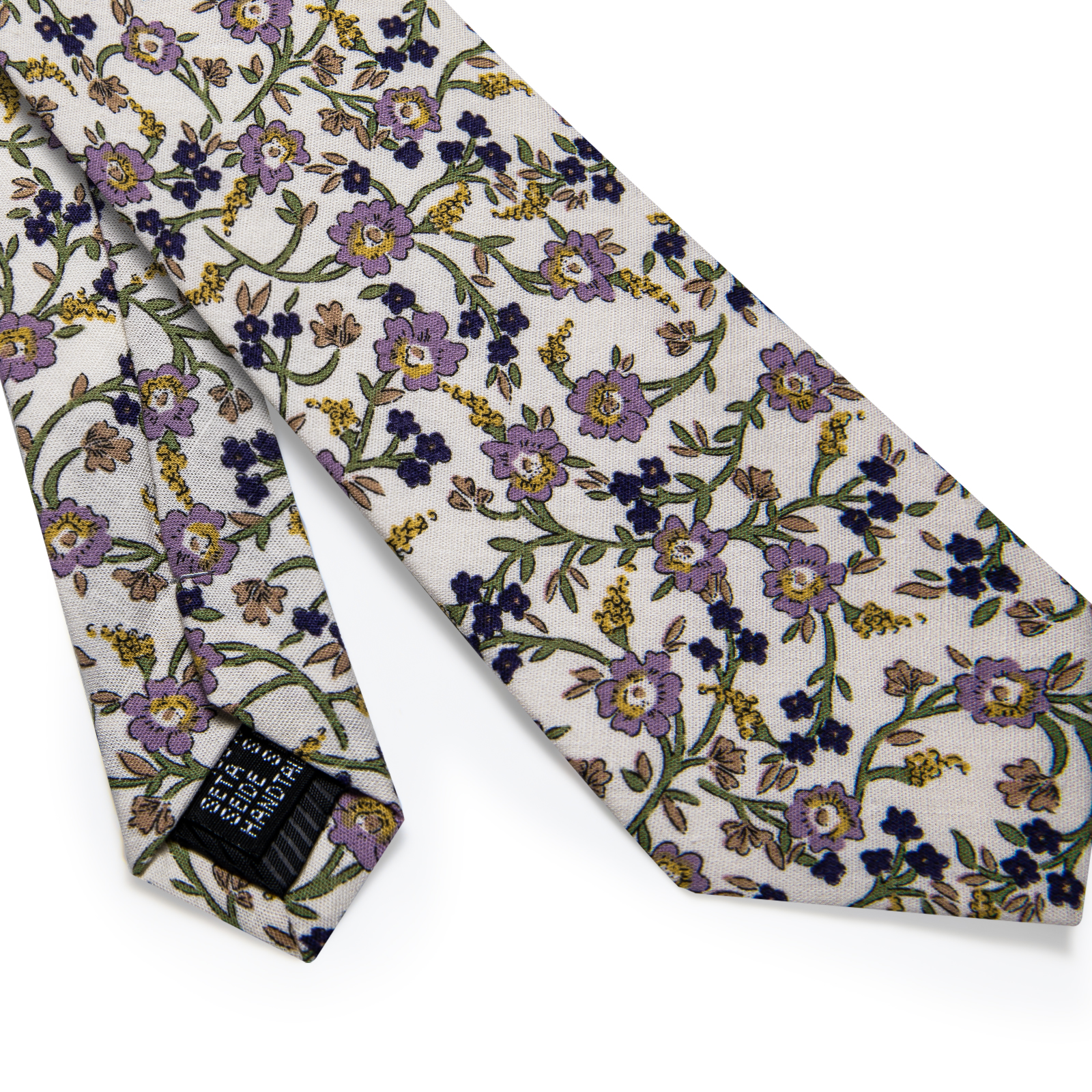 Florale Symphonie Schmale Krawatte – Bild 7