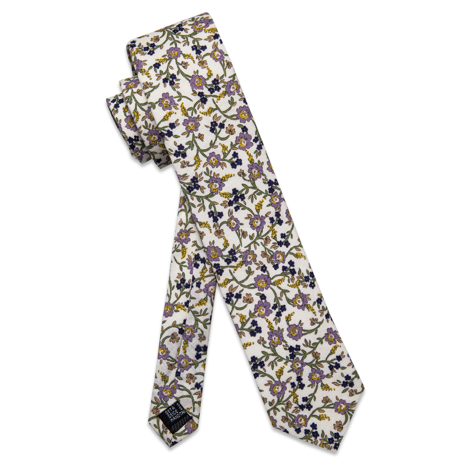 Florale Symphonie Schmale Krawatte – Bild 6