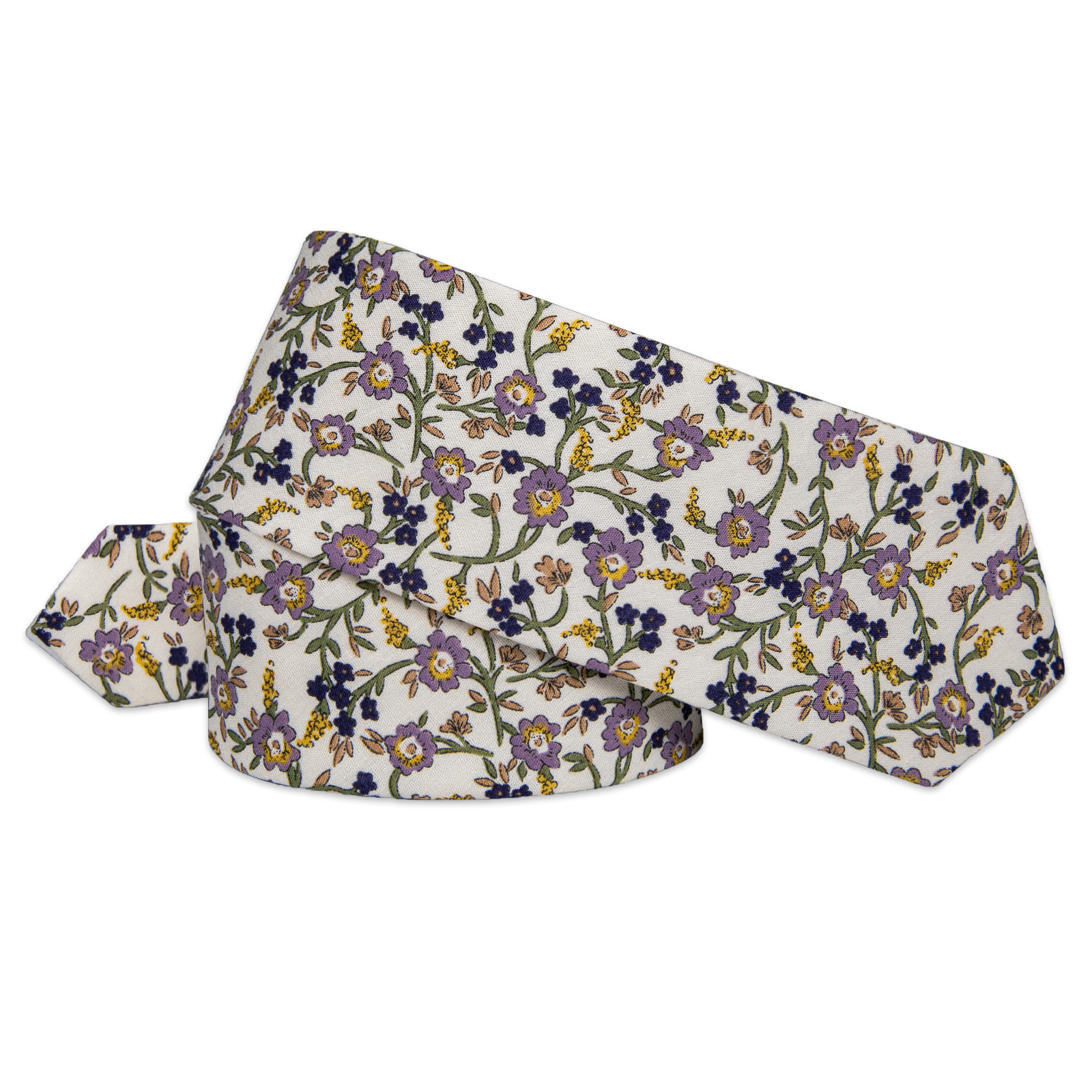 Florale Symphonie Schmale Krawatte – Bild 5