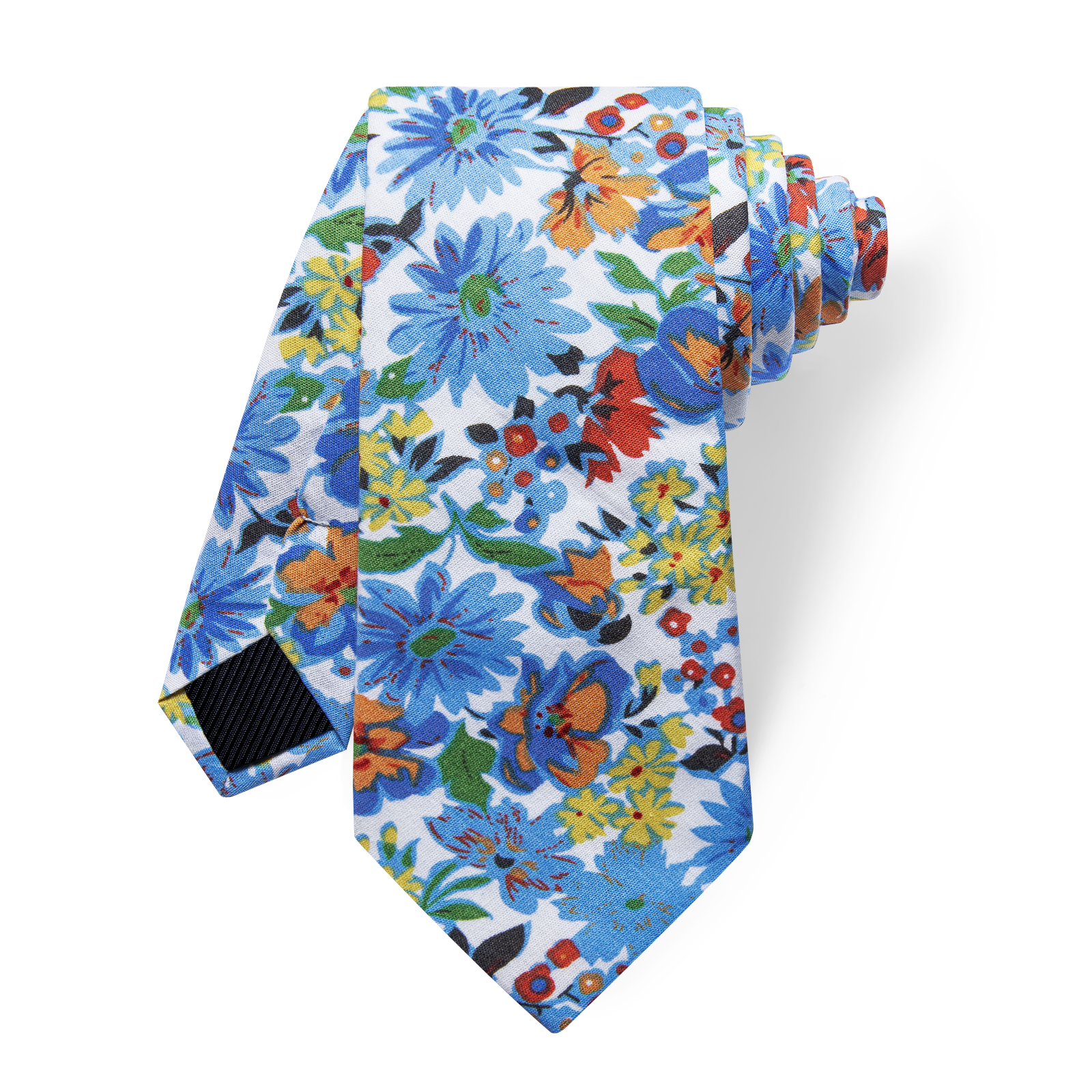 Riviera Blossom Floral Skinny Tie - Image 4