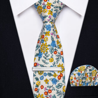 Wildflower Symphony Floral Skinny Tie