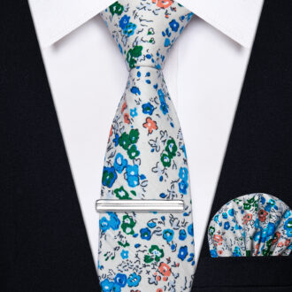 Nordic Bloom Floral Skinny Tie