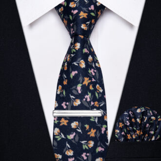 Starfall Garden Floral Skinny Tie