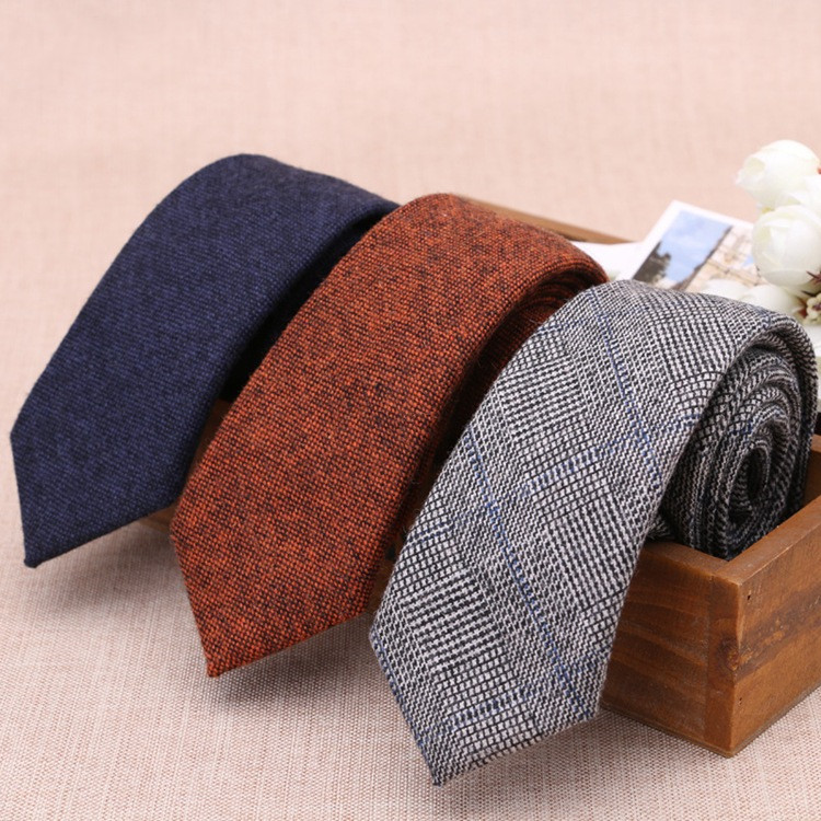wool skinny tie