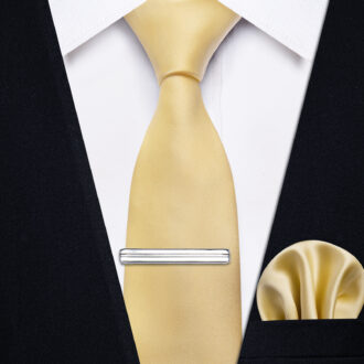 Deep Champagne Gleam Solid Skinny Tie