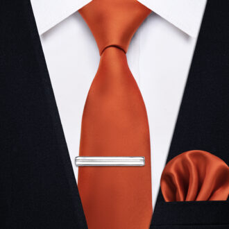 Terracotta Fuego Solid Skinny Tie