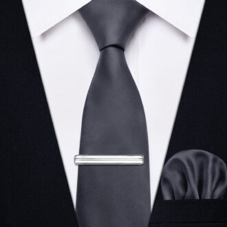 Stormshade Gray Solid Skinny Tie